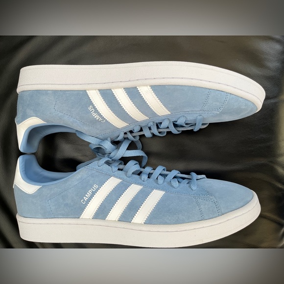 adidas Other - ADIDAS Campus Ash Blue Sneakers Suede White Retro Academia Streetwear